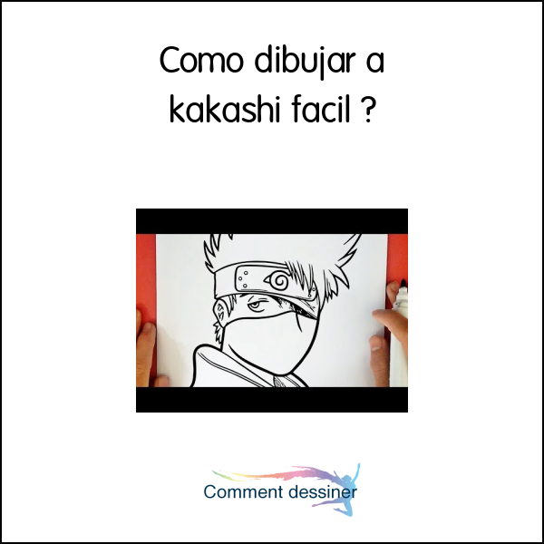 Como dibujar a kakashi facil